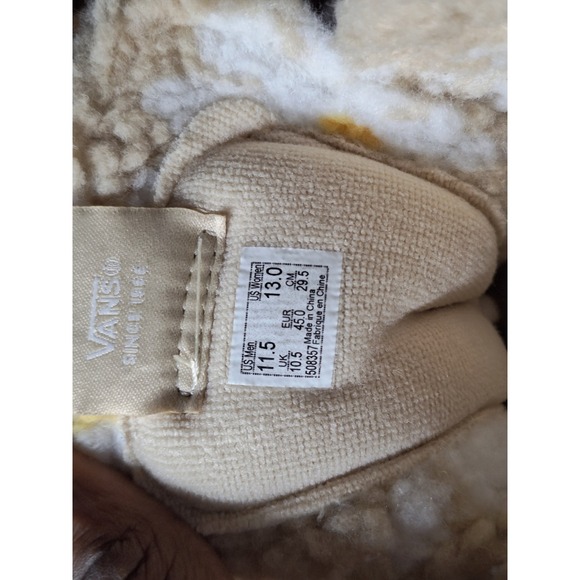 Vans Sherpa SK8 Hi Cozy Hug Warm Biscotti Cream Sneaker Men's Size 11.5 - Picture 7 of 7